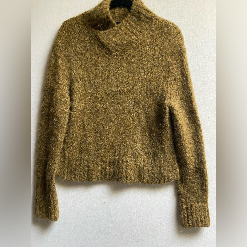 COS Chunky Oversized Shawl Neck Alpaca Wool  Sweater Sz M